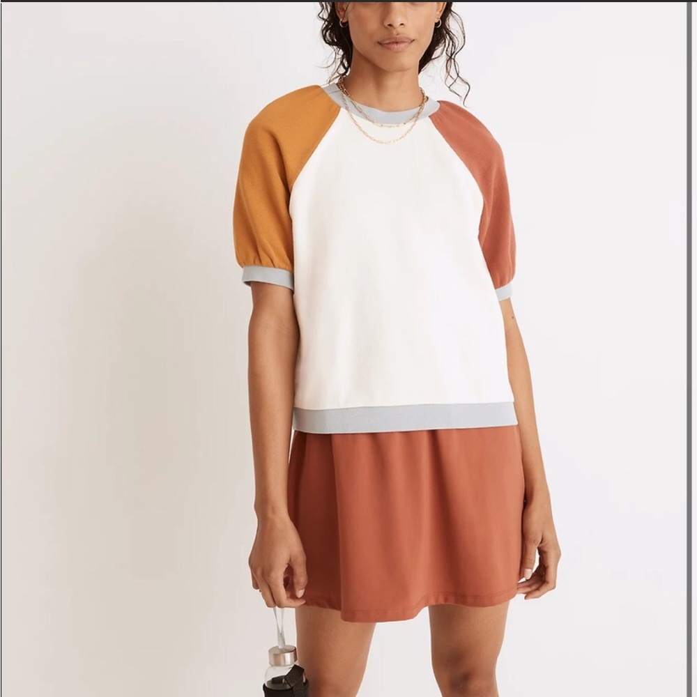 NWT Madewell Puff Sleeve Sweatshirt Tee size Medium